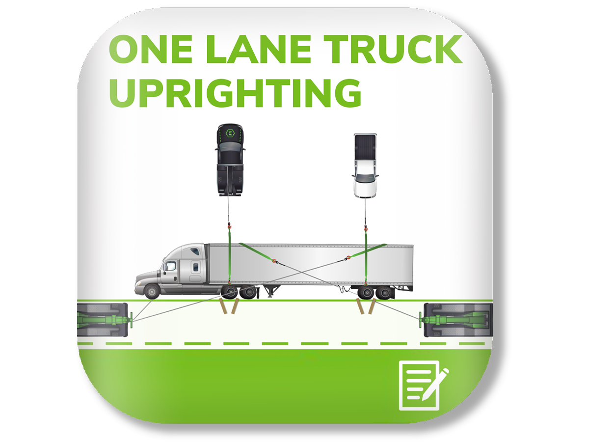 One Lane Truck Uprighting course image