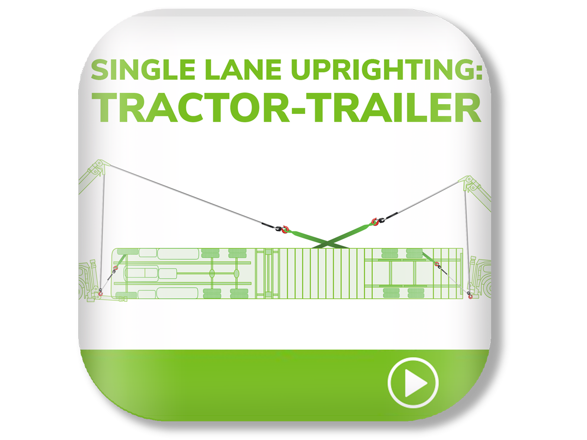 Single-Lane Uprighting Tractor-Trailer course image